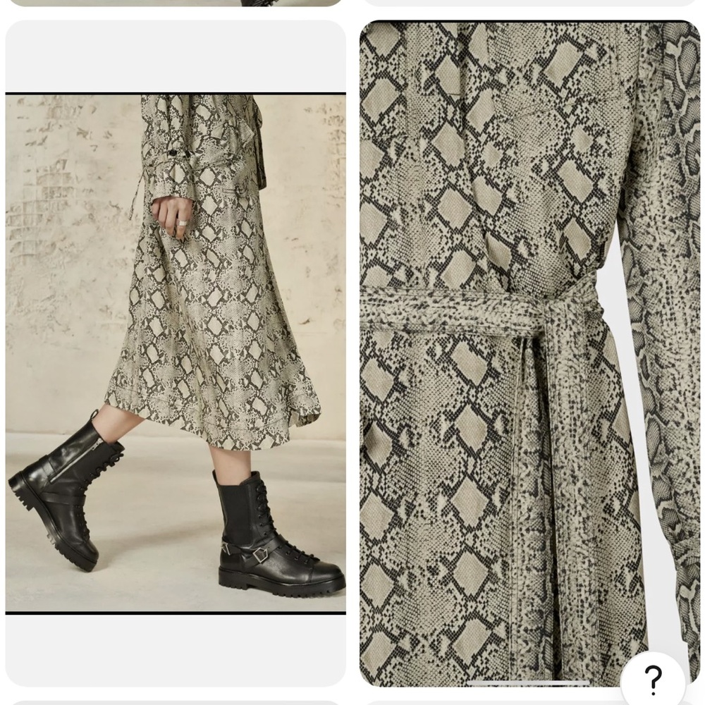 NWOT ZARA SRPLS RARE SNAKESKIN DRESS - Picture 4 of 6
